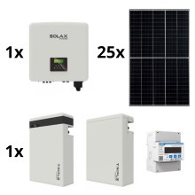 Päikesepaneelitarvikute komplekt SOLAX Power - 10kWp RISEN + 10kW SOLAX muundur 3p + 11,6 kWh aku