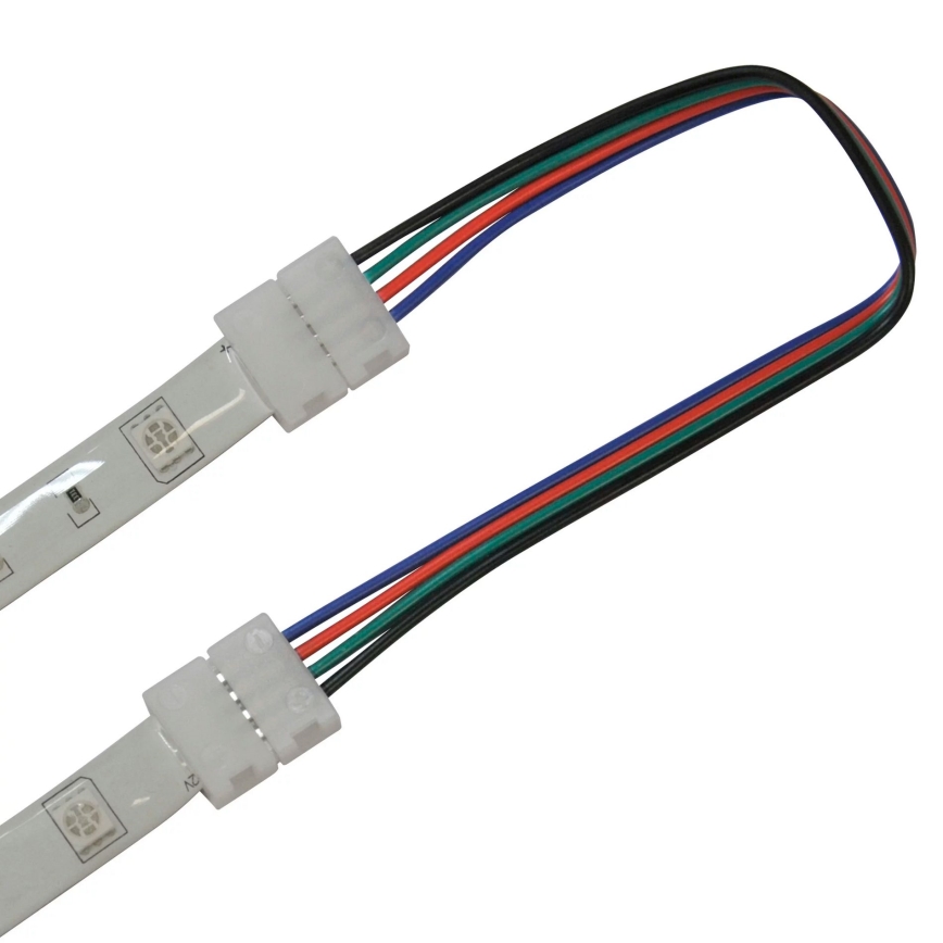 Paindlik kahepoolne ühendus esemele RGB LED ribad 4 kontaktiga 10 mm