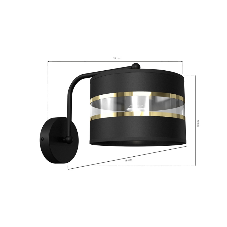 Paindlik lamp ULTIMO 1xE27/60W/230V must