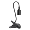Paindlik laualamp klambriga CLIP 1xE27/30W/230V must