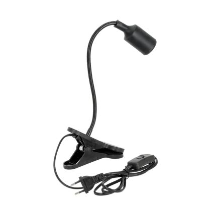Paindlik laualamp klambriga CLIP 1xE27/30W/230V must