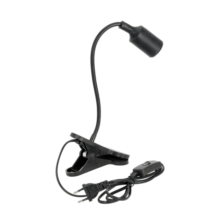 Paindlik laualamp klambriga CLIP 1xE27/30W/230V must