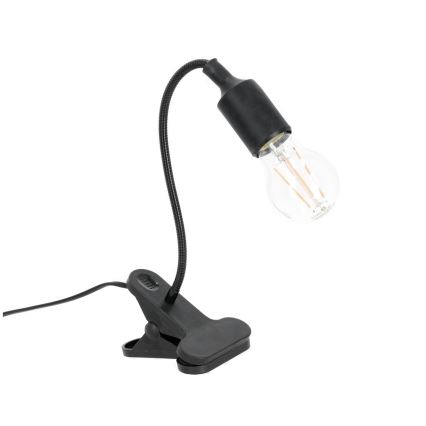 Paindlik laualamp klambriga CLIP 1xE27/30W/230V must