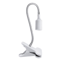 Paindlik laualamp klambriga CLIP 1xE27/30W/230V valge
