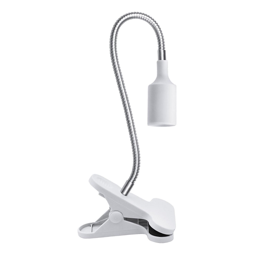 Paindlik laualamp klambriga CLIP 1xE27/30W/230V valge