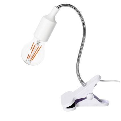 Paindlik laualamp klambriga CLIP 1xE27/30W/230V valge