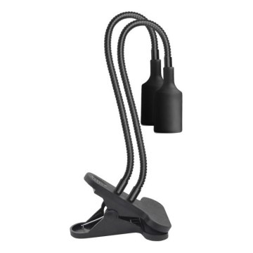 Paindlik laualamp klambriga taimede kasvatamiseks PLANTY 2xE27/30W/230V must