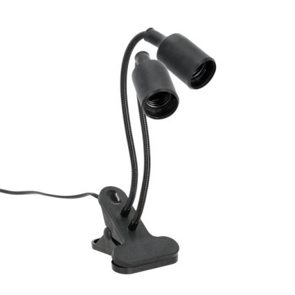 Paindlik laualamp klambriga taimede kasvatamiseks PLANTY 2xE27/30W/230V must