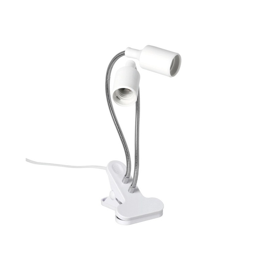 Paindlik laualamp klambriga taimede kasvatamiseks PLANTY 2xE27/30W/230V valge