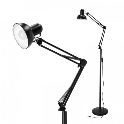 Paindlik põrandalamp AURIQ 1xE27/60W/230V 184 cm must