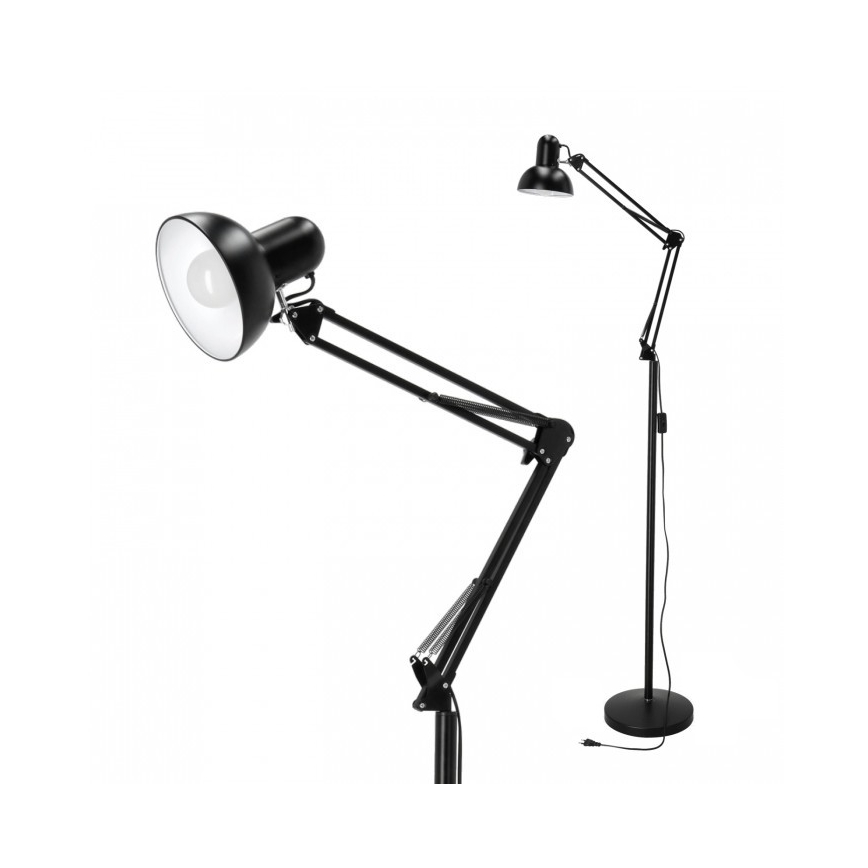 Paindlik põrandalamp AURIQ 1xE27/60W/230V 184 cm must