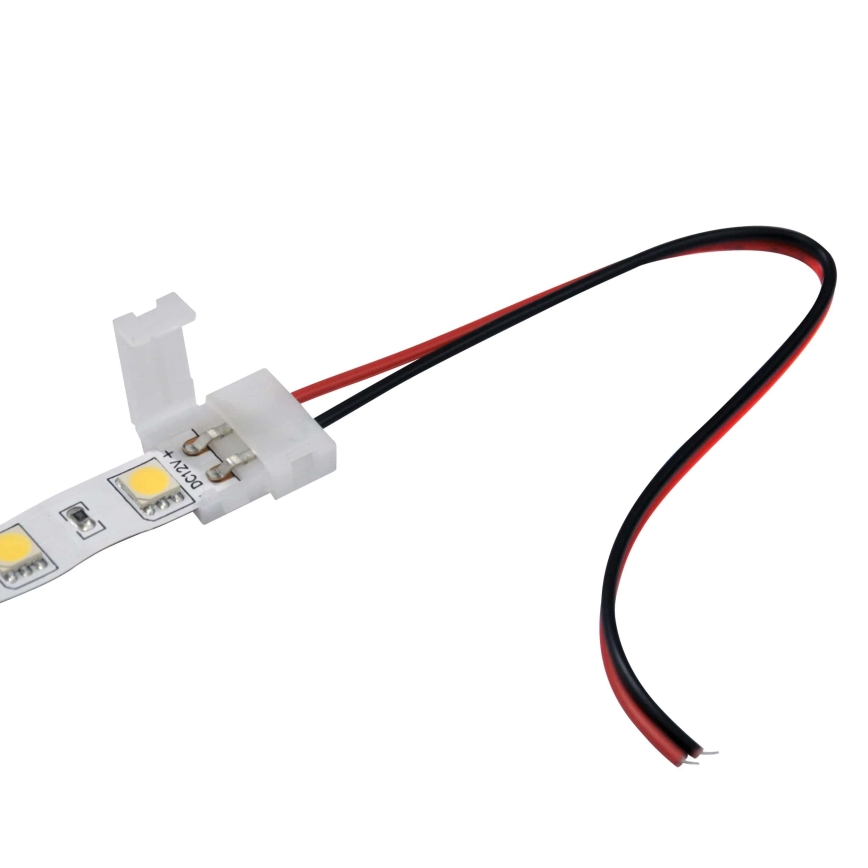 Paindlik ühepoolne konnektor 2-kontatliste LED ribade jaoks 10 mm