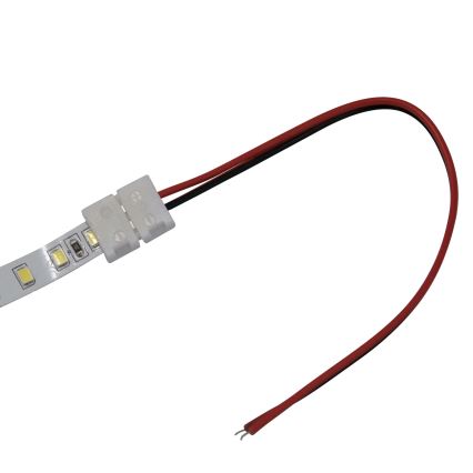 Paindlik ühepoolne konnektor 2-kontatliste LED ribade jaoks 8 mm