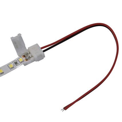 Paindlik ühepoolne konnektor 2-kontatliste LED ribade jaoks 8 mm