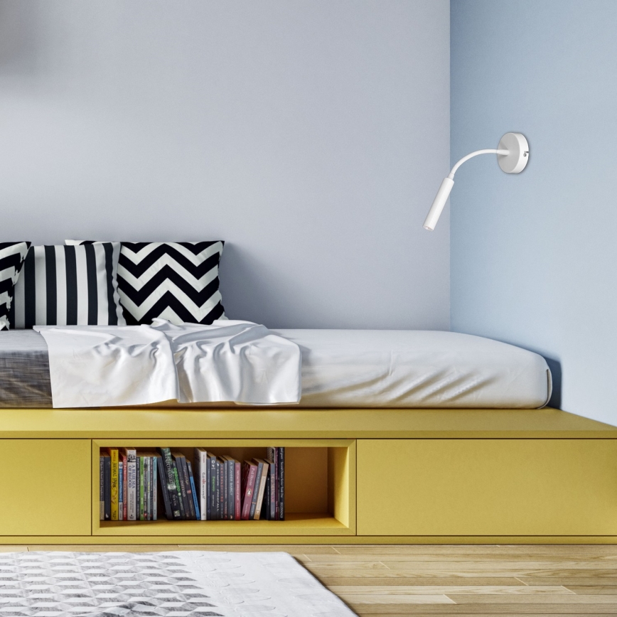 Paindlik väike lamp ARDEN 1xG9/8W/230V valge