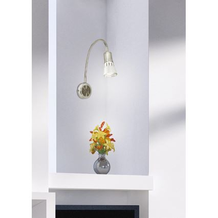 Paindlik väike lamp ARENA 1xE14/40W/230V matt kroom