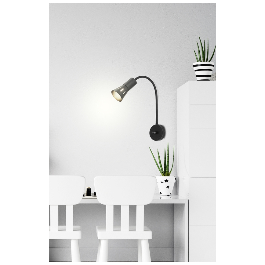 Paindlik väike lamp ARENA 1xE14/40W/230V must