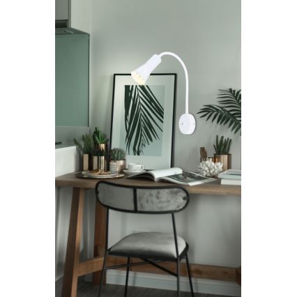 Paindlik väike lamp ARENA 1xE14/40W/230V valge