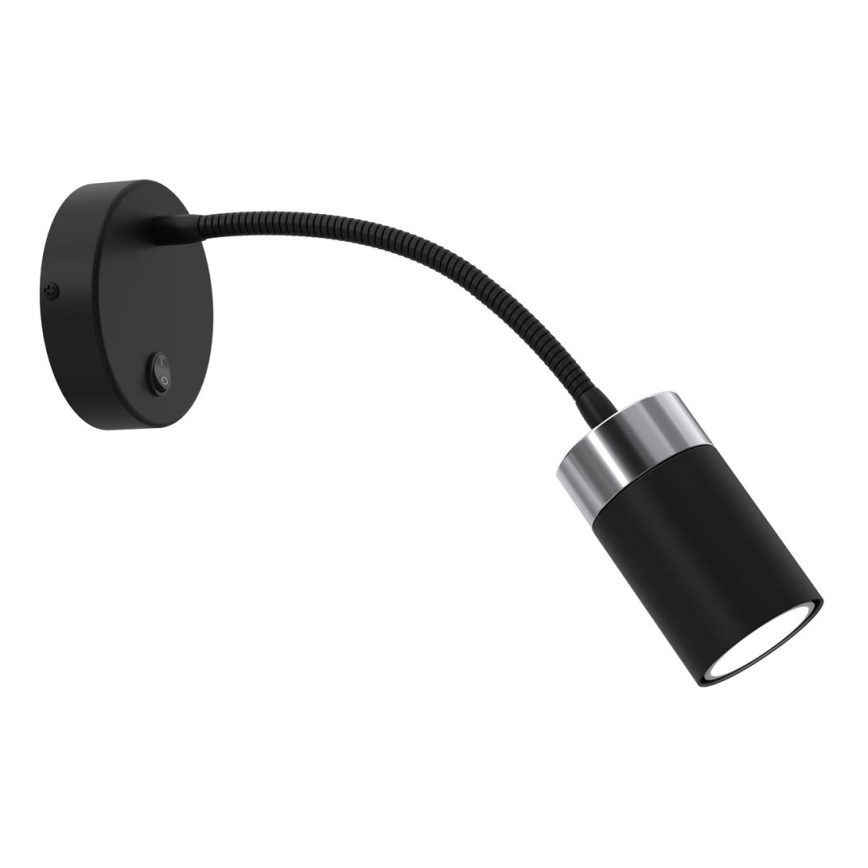 Paindlik väike lamp JOKER 1xGU10/8W/230V must/matt kroom