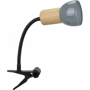 Painduv klambriga lamp SVENDA 1xE27/60W/230V tamm/hall