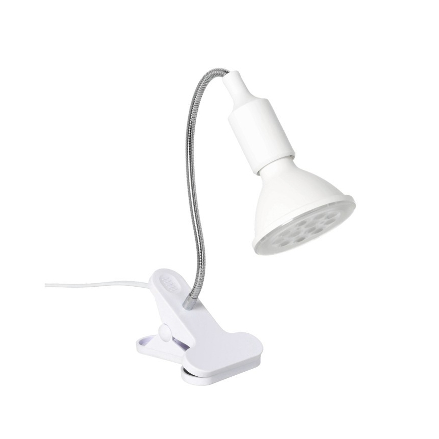 Painduv lauavalgusti taimekasvatusklambriga PLANTY 1xE27/30W/230V valge