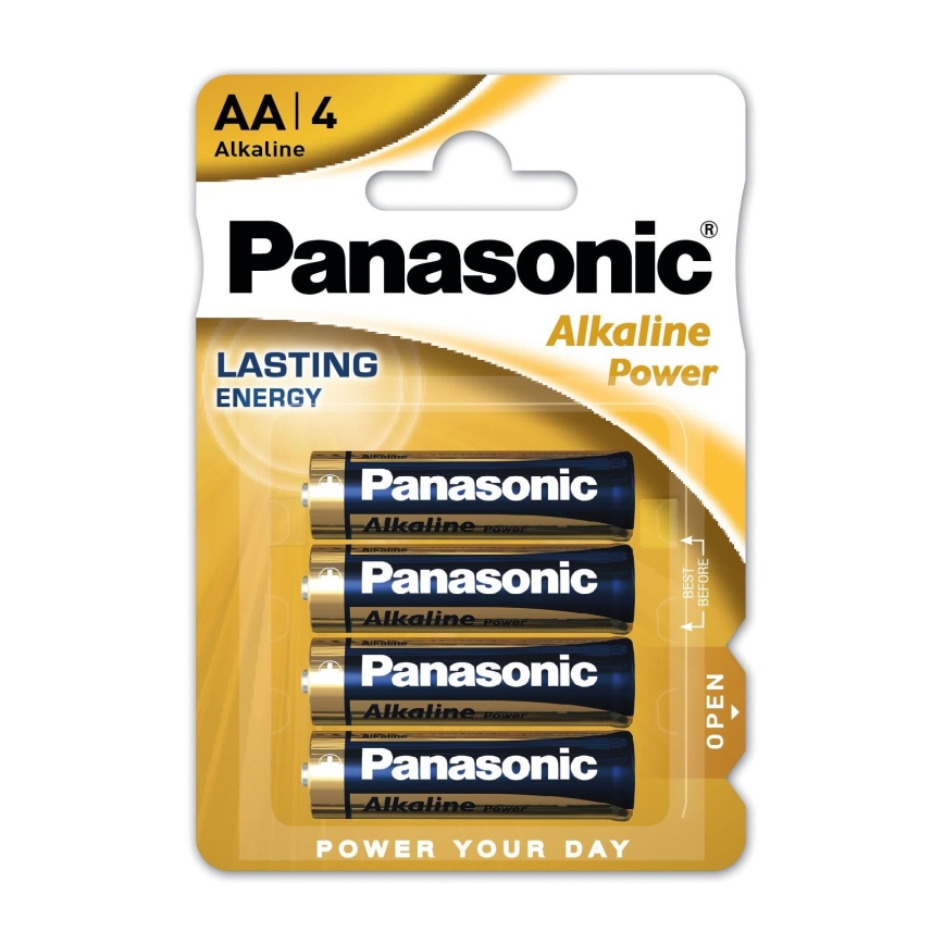 Panasonic - 4 tk Alkaline patarei AA/LR06