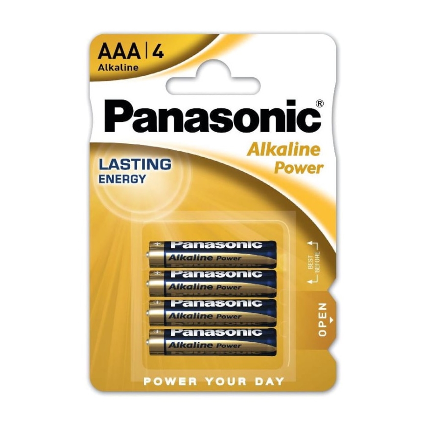 Panasonic - 4 tk Alkaline patarei AAA/LR03