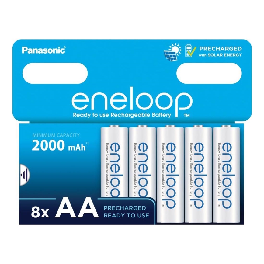 Panasonic - 8 tk Laetav patarei AA Eneloop 2000 mAh