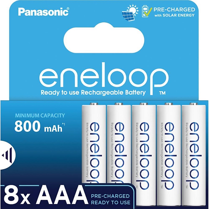 Panasonic - 8 tk Laetav patarei AAA Eneloop 800 mAh