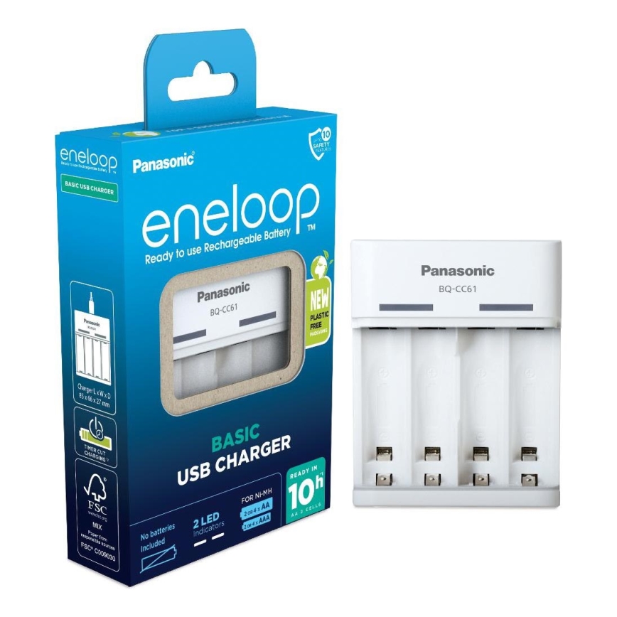 Panasonic - Akulaadija Eneloop 4xAA/AAA 5V