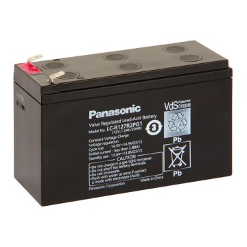Panasonic LC-R127R2PG1 - pliiaku 12V/7.2Ah/faston 6,3 mm