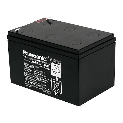 Panasonic LC-RA1212PG1 - pliiaku 12V/12AH/faston 6,3 mm