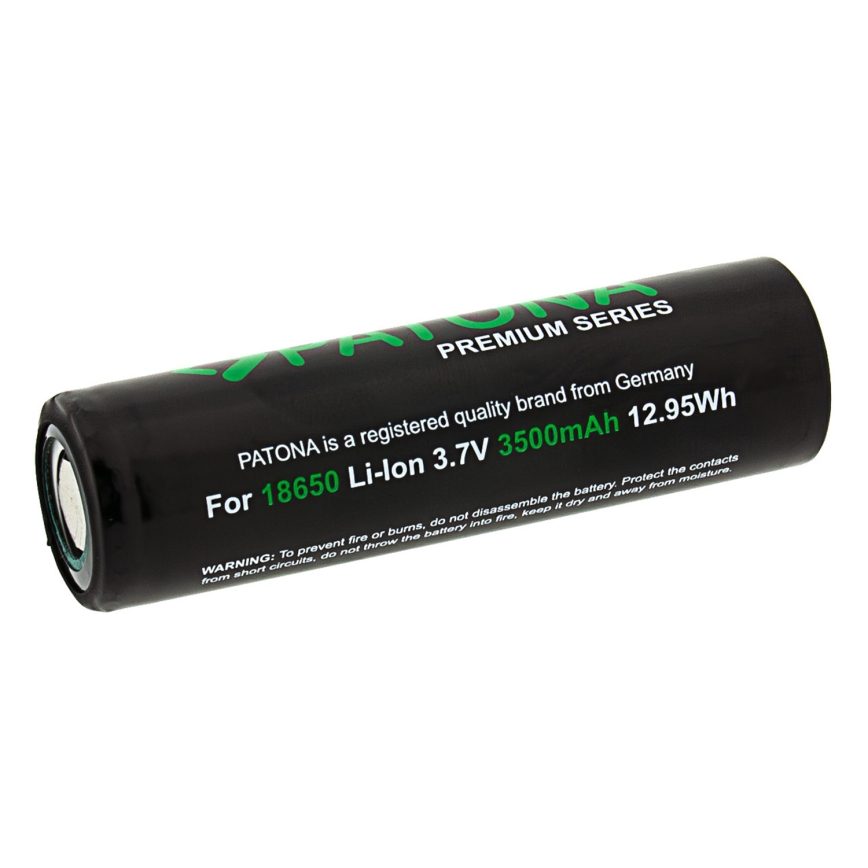 PATONA - 18650 liitium-ioonaku 3500 mAh PREMIUM 3,7V