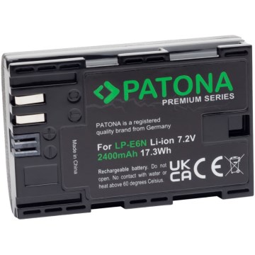 PATONA - Aku Canon LP-E6N 2400mAh Li-Ion Premium 80D