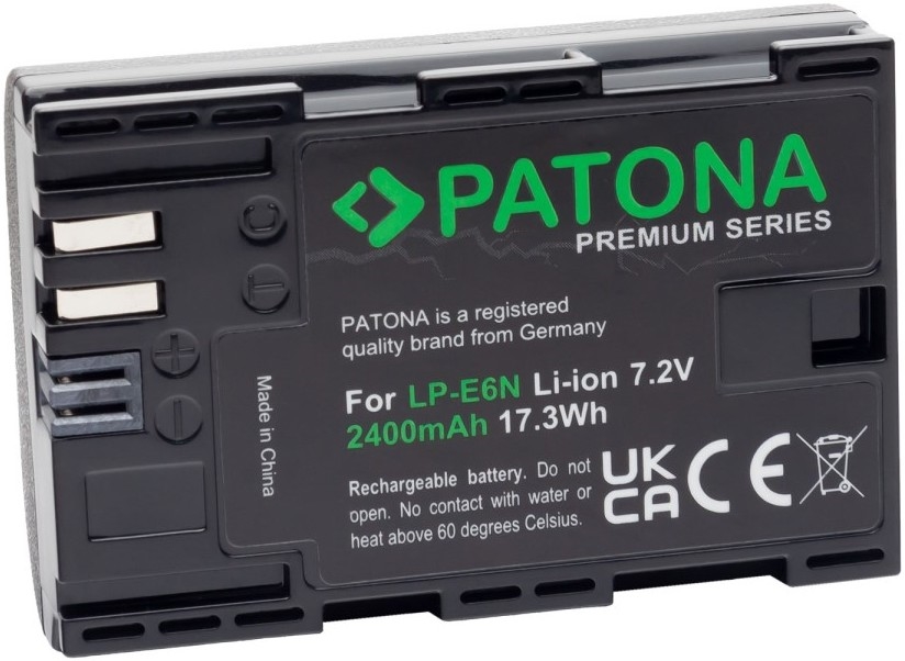 PATONA - Aku Canon LP-E6N 2400mAh Li-Ion Premium 80D