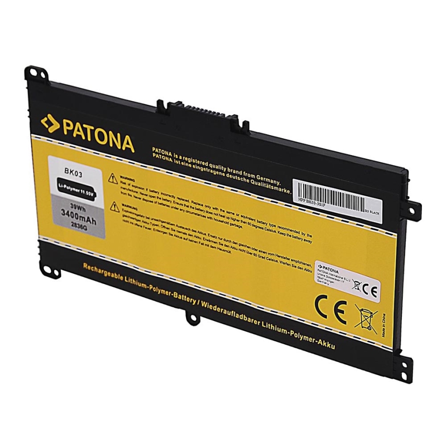 PATONA - Aku HP Pavilion X360 3400mAh Li-Pol 11,55V BK03XL