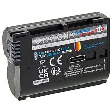 PATONA - Aku Nikon EN-EL15C 2400mAh Li-Ion plaatina USB-C