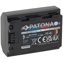PATONA - Aku Sony NP-FZ100 2400mAh Li-Ion plaatina USB-C
