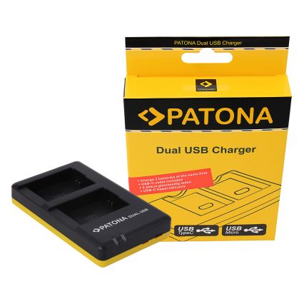 PATONA - Kaamera laadija Dual Quick Sony NP-FW50 USB