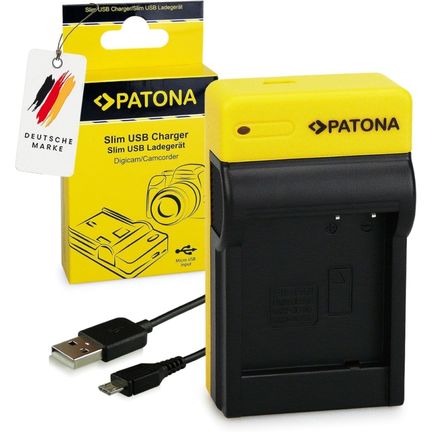 PATONA - Kaamera laadija Panasonic DMW-BLG10E  slim,USB