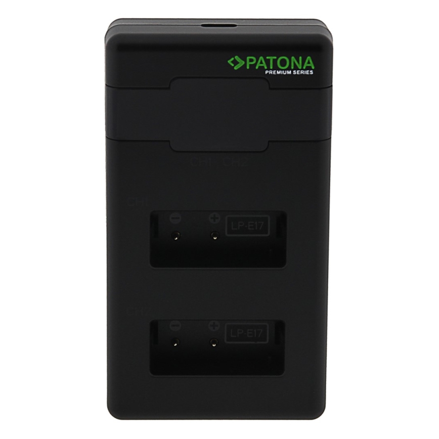 PATONA - Kiirlaadija Dual Canon LP-E17 + kaabel USB-C 0,6m
