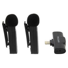 PATONA - KOMPLEKT 2x Juhtmevaba klambriga mikrofon iPhonile USB-C 5V