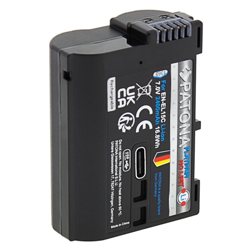 PATONA - Nikon EN-EL15C aku 2600 mAh Li-ion Platinum USB-C