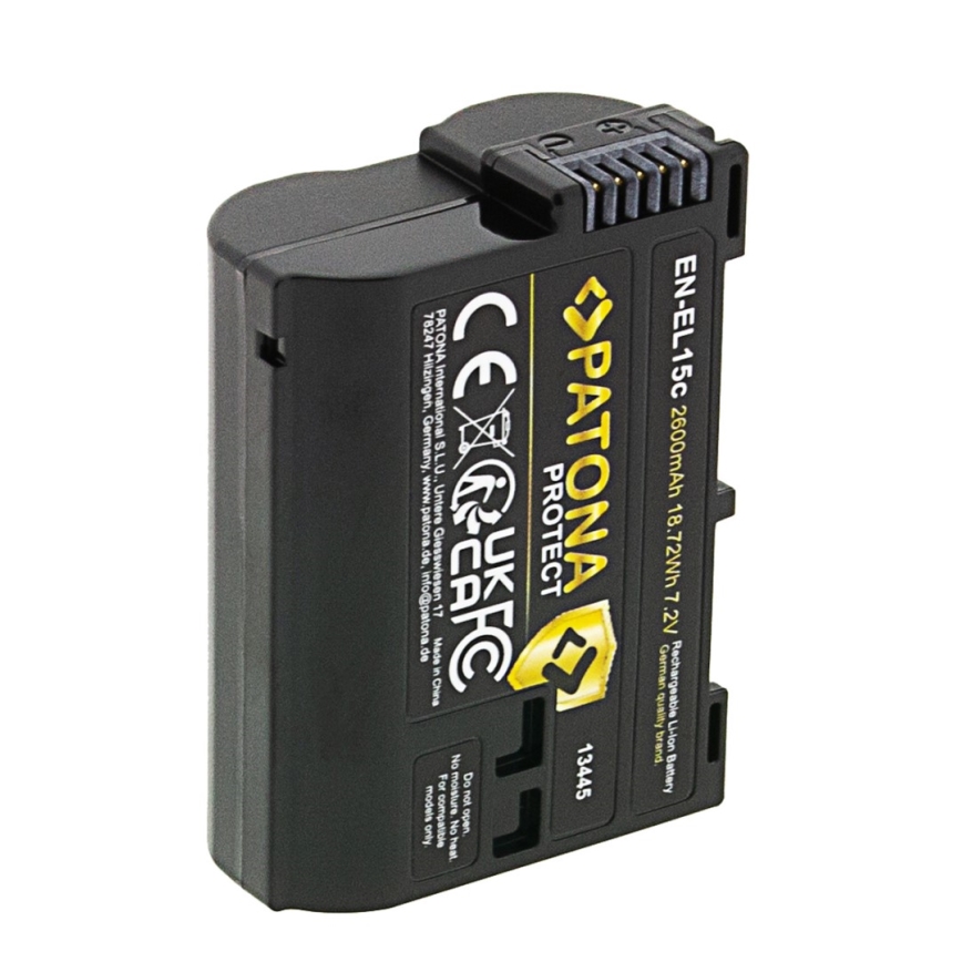 PATONA - Nikon EN-EL15C aku 2600 mAh liitiumioon Protect