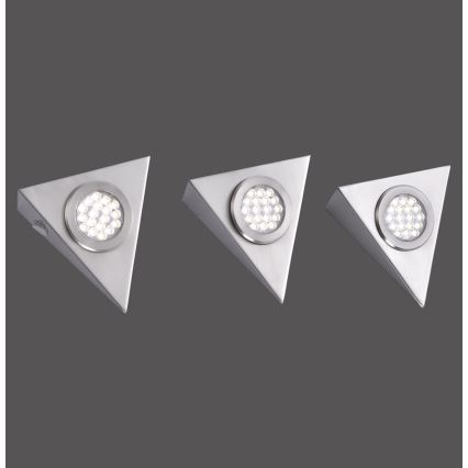 Paul Neuhaus 1119-55-3 - KOMPLEKT 3x LED Mööblivalgustus anduriga HELENA LED/2,5W/230V