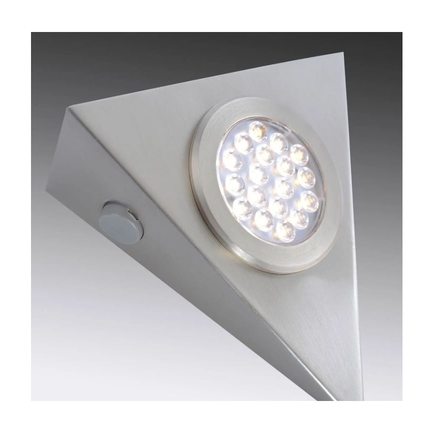 Paul Neuhaus 1119-55-3 - KOMPLEKT 3x LED Mööblivalgustus anduriga HELENA LED/2,5W/230V