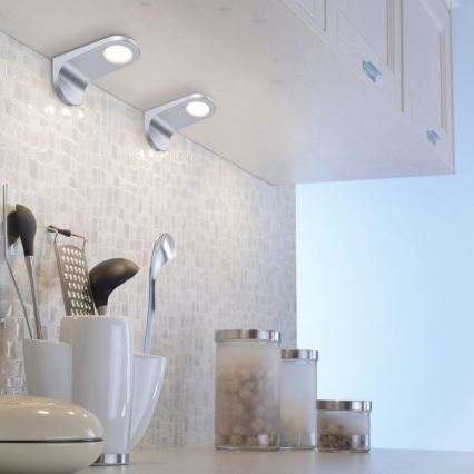 Paul Neuhaus 1157-21-2 - KOMPLEKT 2xLED Hämardatav mööblivalgusti LED/AMON 5,2W/230V