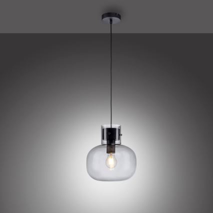Paul Neuhaus 2003-25 - Lühter SHITAKE 1xE27/10W/230V d. 25 cm suitsutatud