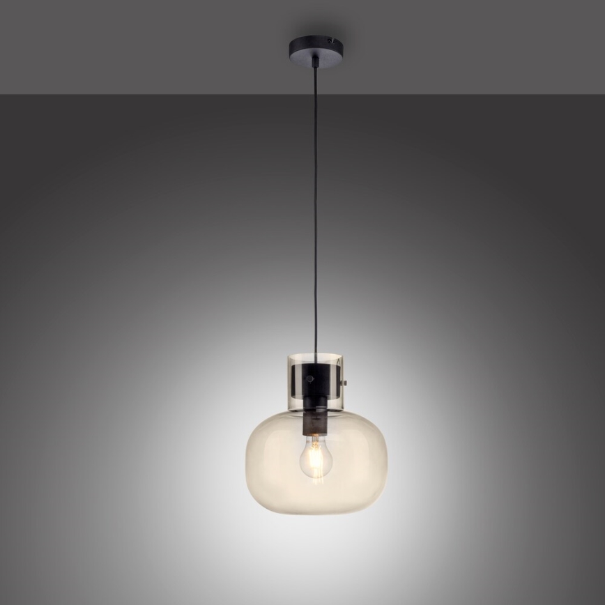 Paul Neuhaus 2003-27 - Lühter SHITAKE 1xE27/10W/230V d. 25 cm suitsutatud