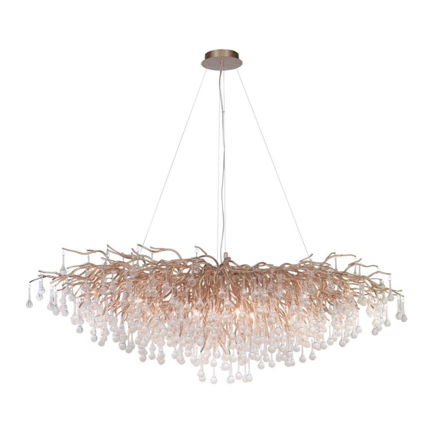 Paul Neuhaus 2031-11 - Lühter ICICLE 15xG9/40W/230V 75x150 cm messing